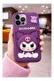 Cute Kuromi 3D Silicone Back Cover for iPhone 12/ 12 Pro Soft Shockproof Protective Case - Purple - 4