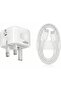 BRASS MEGA400 45W USB-C PD Fast Charger with Type-C Cable, White | 45W USB-C PD Fast Charger with Type-C Cable