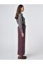 High Waist Wide Leg Pants Cocoa Powder - 5