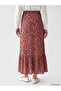 Original Elastic Waist Patterned Layered Skirt - 4