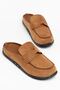 Ugan Women's Tan Suede Poly Sole Detailed Slippers - 2