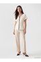 Alita City Blouse with Contrast Collar and Ribbon Detail - 2