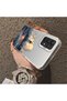 Samsung Galaxy A32 Compatible Silicone Edge Hard Back Case Couple Phone Case Tower Patterned - 4