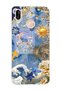 Huawei P20 Lite Compatible Moon Sun Vintage Sky Pattern Transparent Phone Case