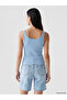 Lcw Everyday Blue U Neck Women's Undershirt - 3