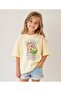 Girl's Capybara Coco Fresh Back Printed Cotton T-Shirt - 4
