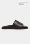 Sorella Brown Matte Wide Band Flat Sole Women's Slippers - 2
