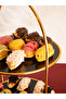 Two-Tier Gold Plated Black Plexiglass Presentation Stand 25X40 cm Cake Cookie Treats Organizer - 7