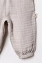 Organic Muslin Fabric Baby Pants with Elastic Cuffs and Waist, Without Booties - 4