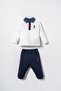 Baby Boy White Long Sleeve Pajama Set Usb3195-C-V3