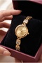 Lale Women's Steel Watch Gold Color Natural Stone Vintage Elegant Old Money Premium Women's Wristwatch Luxury Classic Bracelet Watch |   Limited Edition 2026 - 5