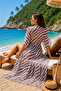 Women's Digital Print Detailed Beach Dress - 3