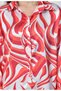 Red Swirl Print Modest Co-Ord Set Japanese Satin Trendy Modest Western Wear - 4