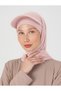 Women's Hooded Neck Covering Sporty Comfortable 100% Cotton Combed Cotton Hijab Bonnet - 3