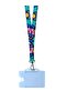 Colorful Neck Strap Lanyard Phone Strap Lanyard Transparent Card Holder Gift - 3