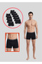Pack of 10 Men's Black Lycra Boxers