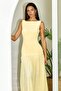 Pleated Skirt Detailed Maxi Dress - 2