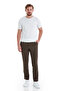 White Regular Fit Crew Neck Rayon T-Shirt - 2