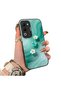 Oppo A5 5g Compatible Silicone Edge Hard Back Case Couple Phone Case with Floral Pattern