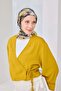 Velora Scarf Watercolor Flower Pastel Yellow - 4