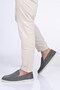 Laceless Rubber Sole Genuine Leather Loafer 028-2000 Men's Shoes - 3