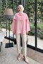 Shawl Detailed Tunic Y0151 - Light Pink - 2
