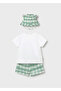 Baby Boy 3-Piece Striped Hat and Shorts Set 1276 - 2