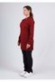 Emerald Gofre (Hijab) - Burgundy Top - Black Bottom Set - 2