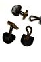 Brown Leather Button with Leather Loop / 12cm / Button Set (Cbn26) - 3