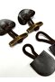 Brown Leather Button with Leather Loop / 12cm / Button Set (Cbn26) - 2