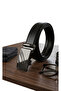 Men's Faux Leather Belt with Automatic Lock - Stylish Buckle with Special Mechanism - 4