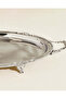 Silver Shiny Metal Oval Serving Tray - 4