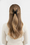 Black Matte Large Size Triangle Claw Hair Clip Stylish and Convenient Hair Accessory for Women - 2