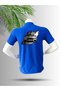 Polo Collar Sports Car Printed Cotton T-Shirt
