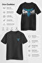 Free Bird Design 100% Cotton Half Oversize Black T-Shirt - 3