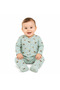 Baby Boy Romper 2-Pack 3-6 Months 100% Cotton Snap Fastener Long Sleeve Newborn Baby Romper Breathable Soft Fabric Baby Boy Sleeping Bag Daily Use - 3