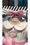 Girl's Special Occasion Dress - Floral Patterned with Big Bow - Ecru - 6