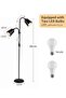LED Floor Lamp with Double Lights, Vertical Ground Lamp With Adjustable Reading Light, Standing Light for Living Room, Bedroom, Office - 8