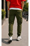 Men's Lycra Gabardine Linen Cargo Pants with Pockets - 5