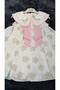 Girl's Special Occasion & Evening Dress and Flower Decorated Headband - Powder