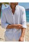 Men's Summer Striped Shirt - 3