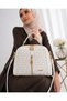 Women's Hand and Shoulder Bag with Zippered Compartments - 2