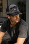 Men's Vintage Washed Baseball Cap with Rock Shark Embroidery Detail, Adjustable Vintage Navy Blue Cap - 2