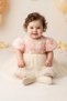Baby Girl Birthday Party Wedding Dress Short Sleeve Sleeveless Rose Bow Tulle Tutu Lined - 4