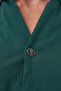 Green Slim Fit Easy-Ironing Open Collar Lycra Men's Shirt 2602615 - 4
