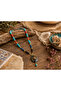 Bohemian Xanthe Turquoise Natural Stone Look Handmade Design Long Necklace - 2