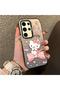 Samsung Galaxy S24 Ultra Compatible Hard Acrylic Back Silicone Edge Lens Protection Case - 2