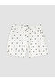 White Polka Dot Women's Jean Shorts