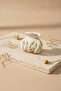 Stylish White and Yellow Patterned Large Size Hair Clip Claw Clip - 2