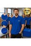 10 Blue Polo Collar T-Shirts with Your Logo - Cotton Unisex Corporate T-Shirt